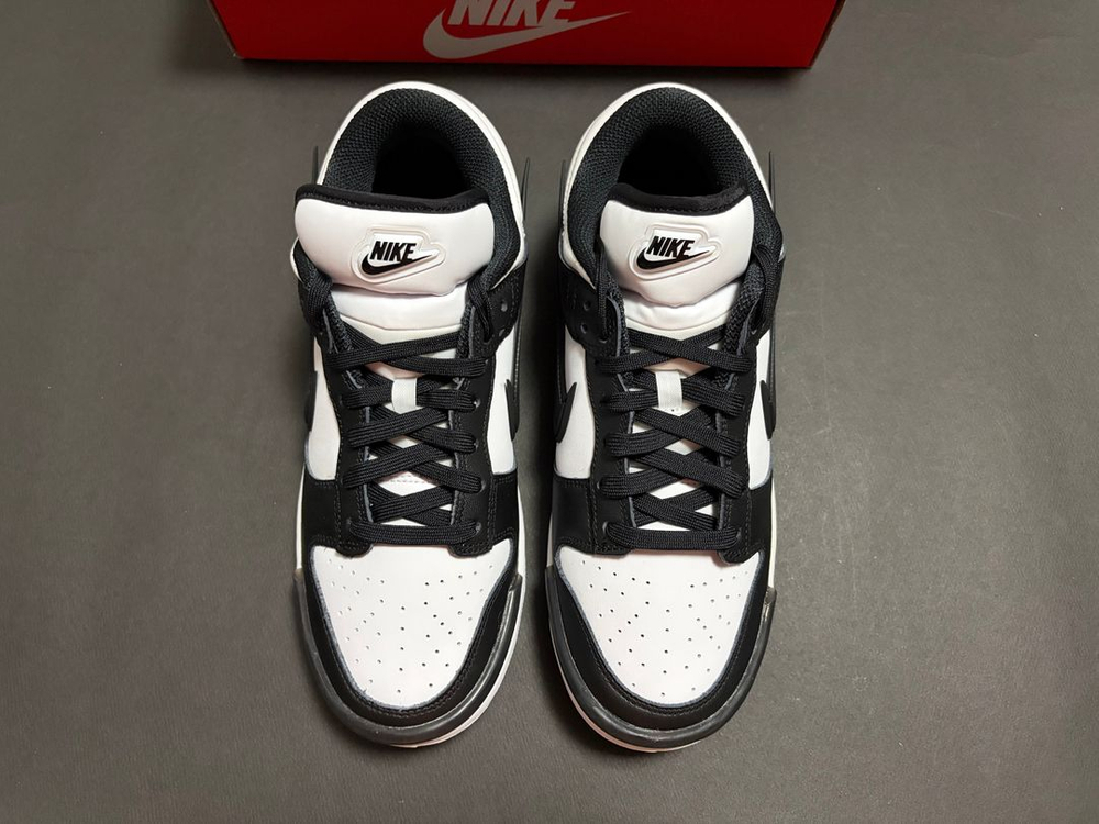 [275] 나이키 우먼스 덩크 로우 트위스트 블랙 앤 화이트 이미지