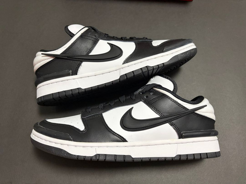 [275] 나이키 우먼스 덩크 로우 트위스트 블랙 앤 화이트 이미지