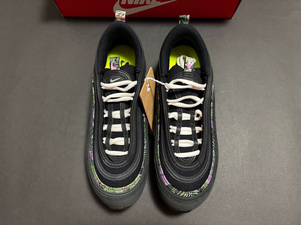 나이키 우먼스 에어 맥스 97 블랙 라이트 마젠타 이미지