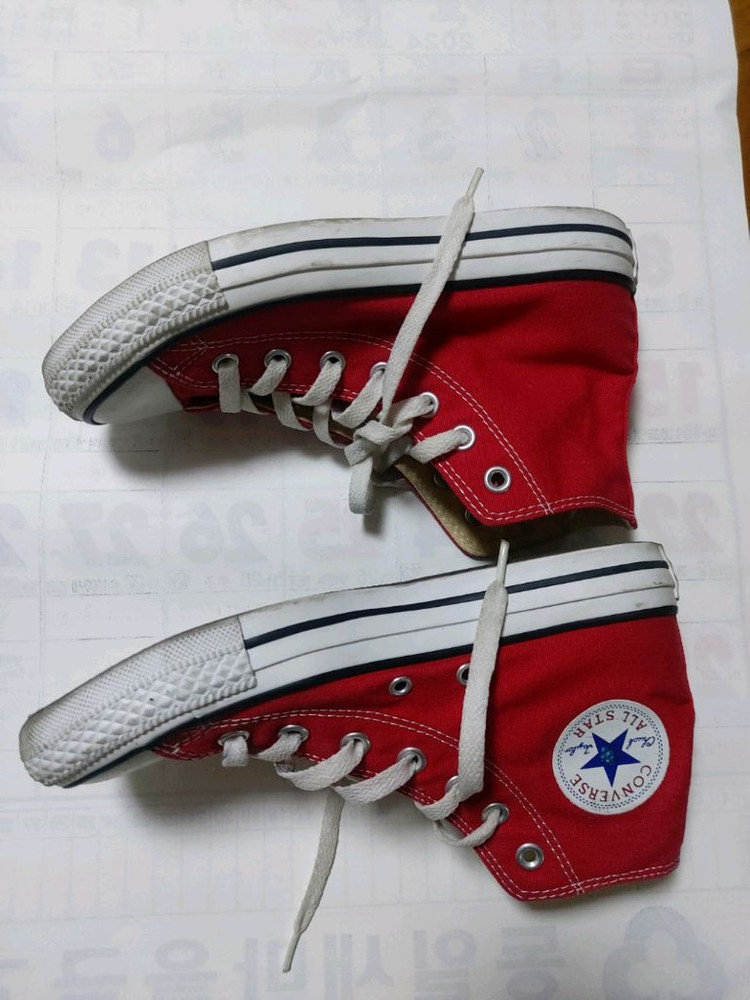 여성 컨버스운동화 하이탑스니커즈240 사이즈 이미지