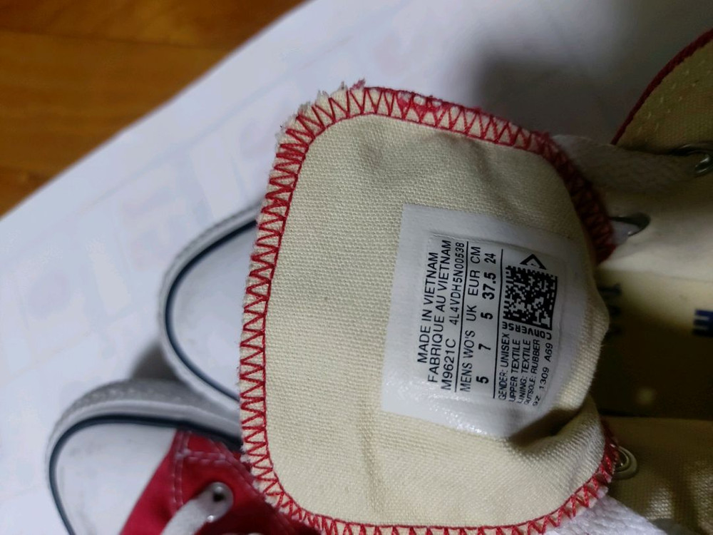 여성 컨버스운동화 하이탑스니커즈240 사이즈 이미지