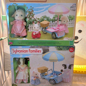 올드 실바니안패밀리 아이스크림카트 양&젖소 이미지