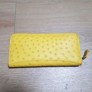 천연 타조가죽 장지갑(새제품) 이미지
