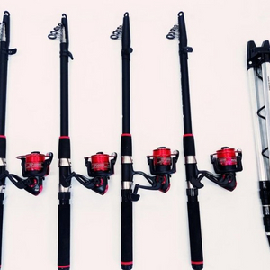 원투낚시대 3.6m 4대+4000번릴 4대+삼각받침대 이미지