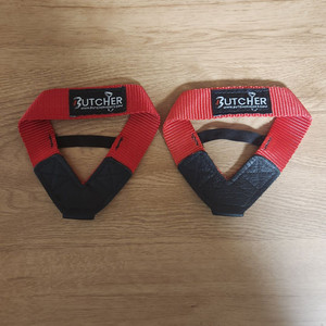 Butcher Hooks 부처 훅 리프팅 스트랩 오리지널 레드 S사이즈 이미지