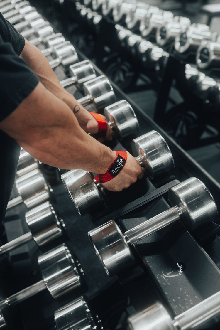 Butcher Hooks 부처 훅 리프팅 스트랩 오리지널 레드 S사이즈 이미지