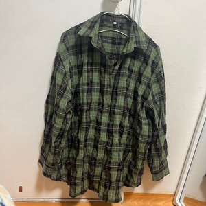 체크 남방 셔츠 간절기 박시 오버핏 남성 여성 이미지