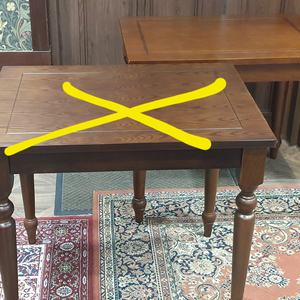 엔틱 테이블 책상 식탁 2인 이미지