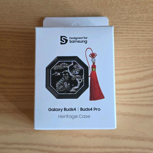 새상품! 갤럭시 버즈4 프로 케이스 호랑이 전통 문양 이미지