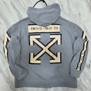 오프화이트 애로우 프린트 후드집업 이미지