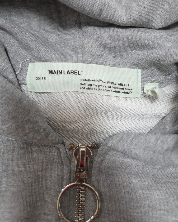 오프화이트 애로우 프린트 후드집업 이미지