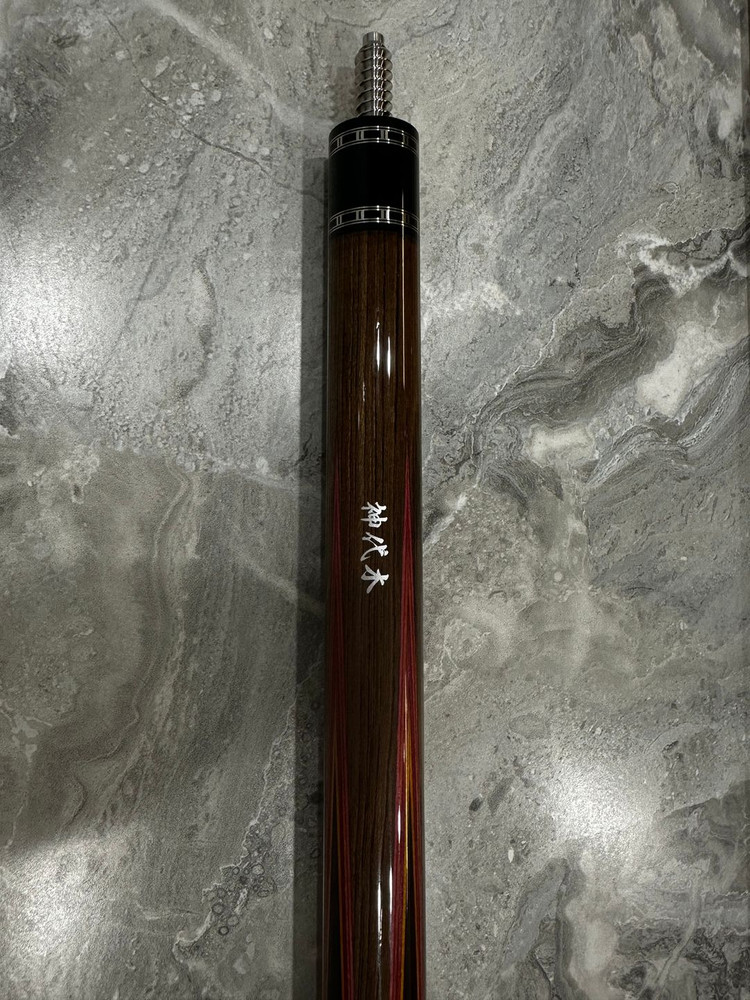 미츠이가와 죠몬 홍목 4검 하기 당구 큐 이미지