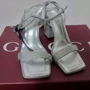 새상품 자라 큐빅 스트랩 하이힐 샌들 샌달 36 230 구두 찐 이쁨 이미지