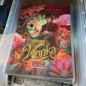 웡카 4DX포스터 2주차 오리지널티켓 아이맥스 아트카드TTT무비씰스티커 이미지