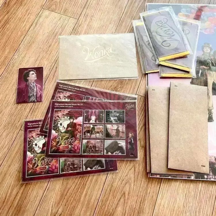 웡카 4DX포스터 2주차 오리지널티켓 아이맥스 아트카드TTT무비씰스티커 이미지