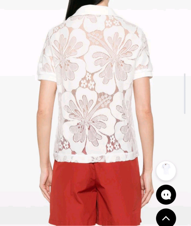 막스마라 비앙코 도나 레이스 폴로셔츠ㅡ정품 새상품 가격내림 이미지