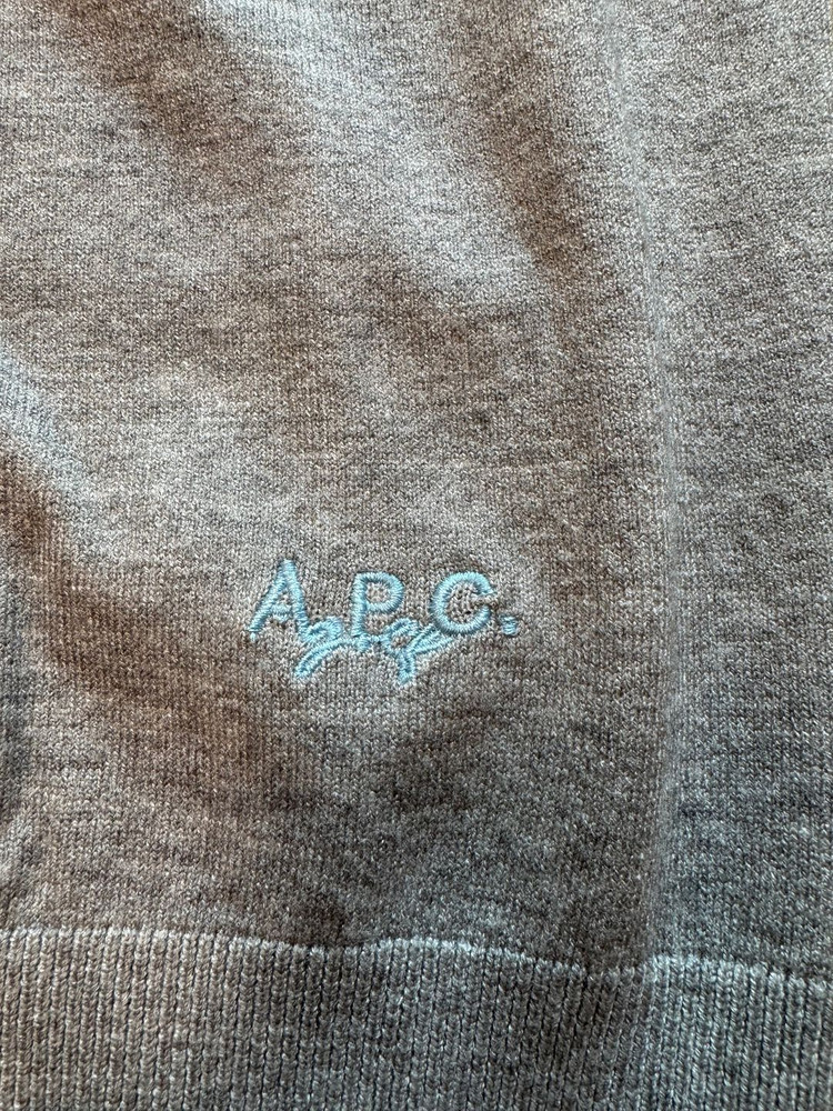 아페쎄골프 여성 니트 반팔티 그레이,네이비 이미지