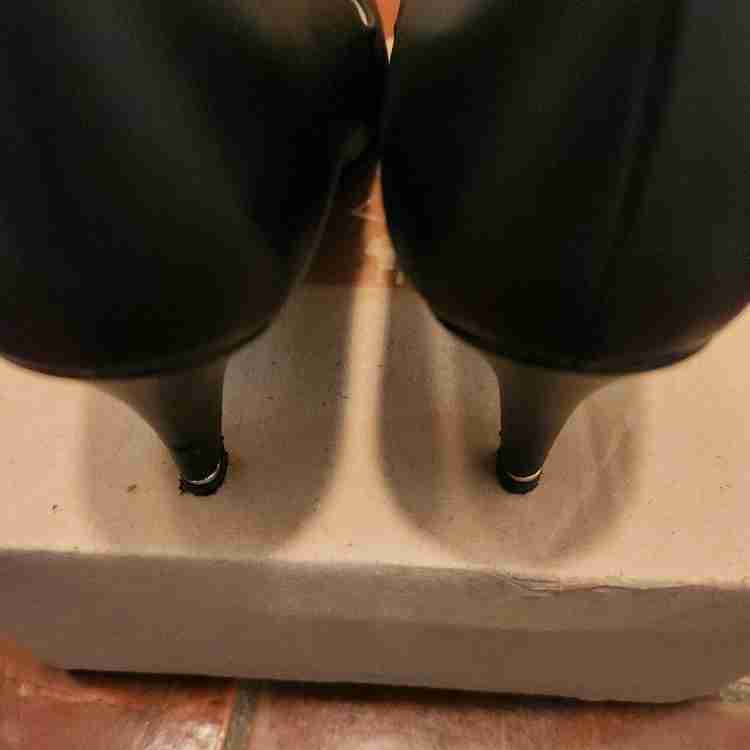 가격내림)허시파피여성검정힐240오피스구두급처양도판매 이미지