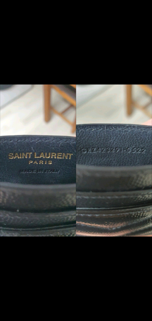 입생로랑 생로랑 카드지갑 금장 정품A급(감정O)구찌프라다루이비통디올고야드샤넬셀린느보테가버버리발렌시아가가방 이미지