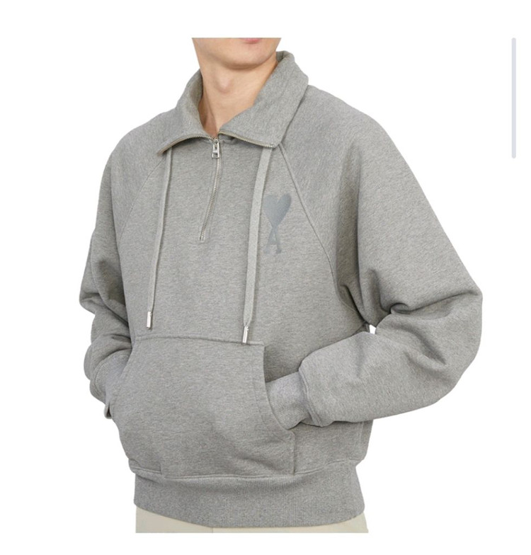 아미 ami 톤온톤 하프집업 맨투맨/스웨트 셔츠 XL 이미지