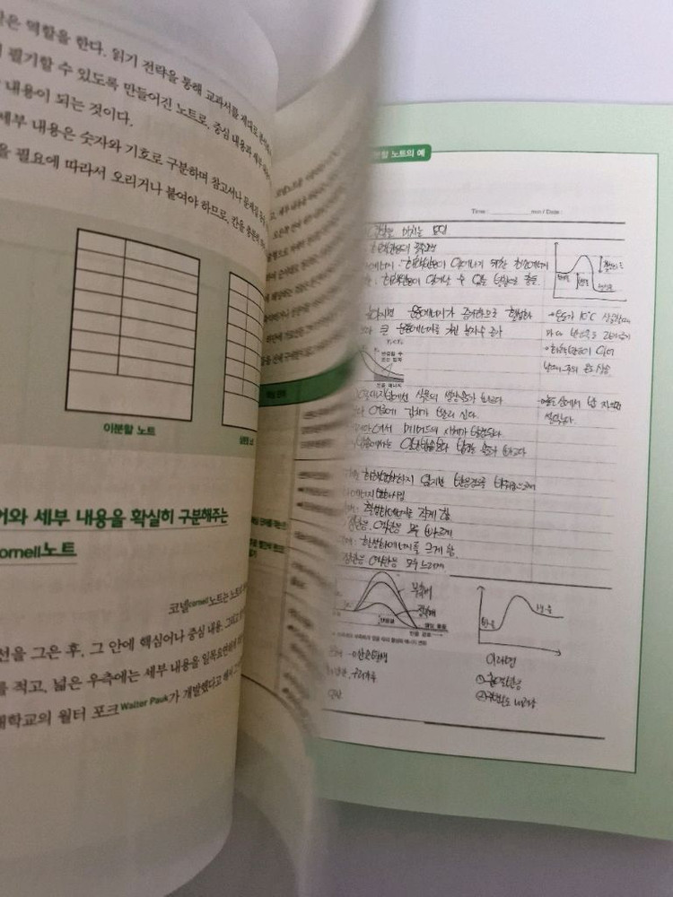 공부생 노트필기 마리북스 최귀길 성적 향상 공부법 필기 없는 깨끗한 책 이미지