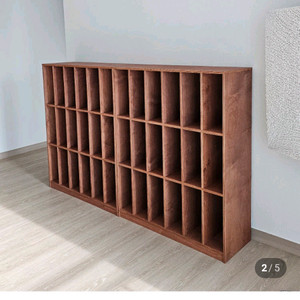 자작나무 제작 책장 이미지