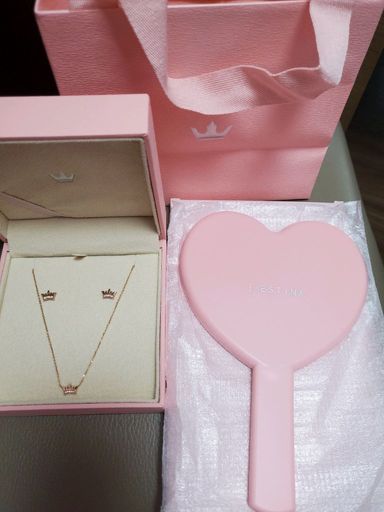 제이에스티나14k티아라목걸이&귀걸이세트(새상품) 이미지