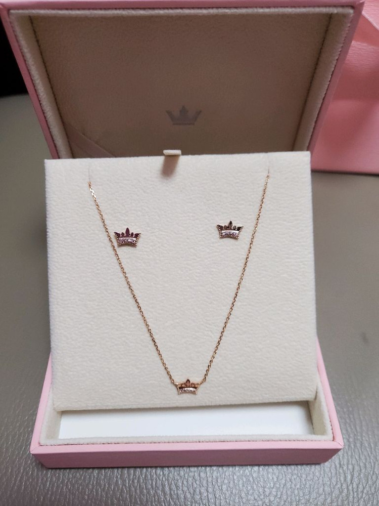 제이에스티나14k티아라목걸이&귀걸이세트(새상품) 이미지