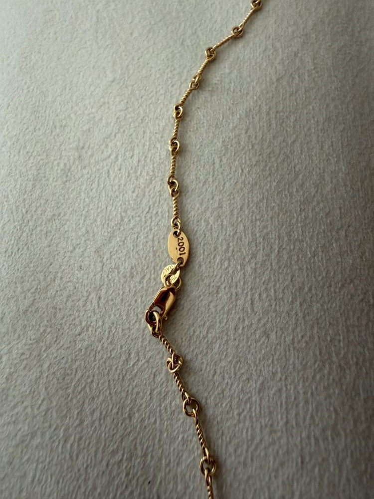 크롬하츠18k 골드 크로스 목걸이 이미지