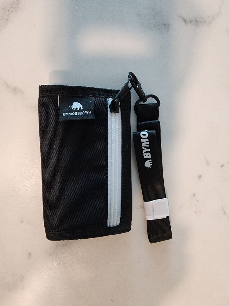 [미니지갑] 바이모스(BYMOSS) 벨크로 3단 미니지갑 (새제품) 이미지