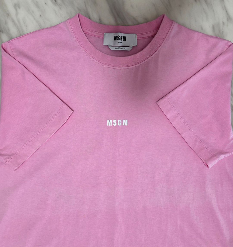 MSGM 여성 로고 반팔 티셔츠 이미지