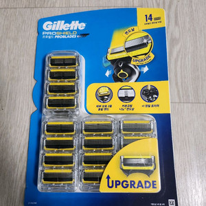 질레트 면도날 프로쉴드 엘로우 14입 이미지