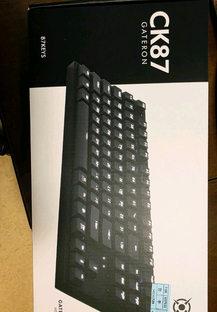 COX CK87 게이트론 LED 게이밍 기계식 키보드 이미지