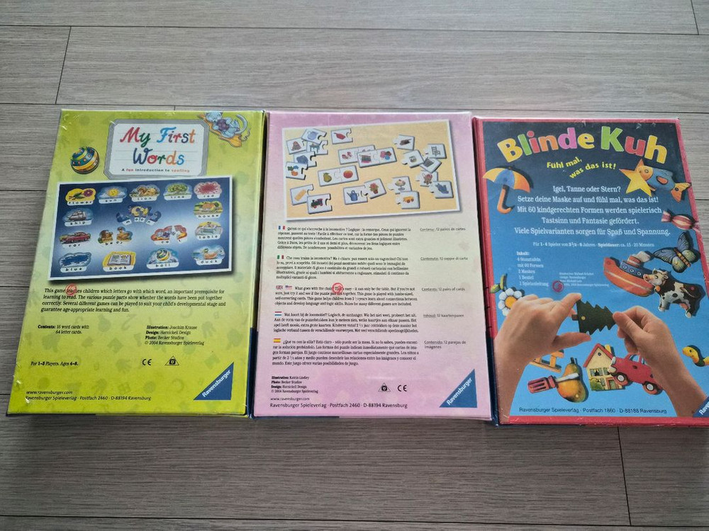 라벤스부르거 영어, 관찰 보드게임 3종 이미지