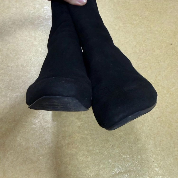 세라 스웨이드 앵글부츠 블랙 (225, 7cm) 이미지