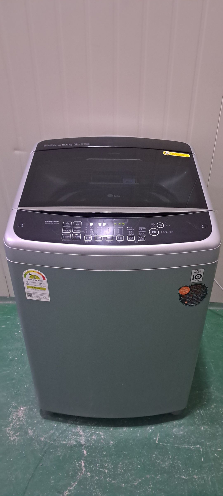 2636 엘지 16KG 통돌이세탁기(메탈실버+블랙라벨) 이미지