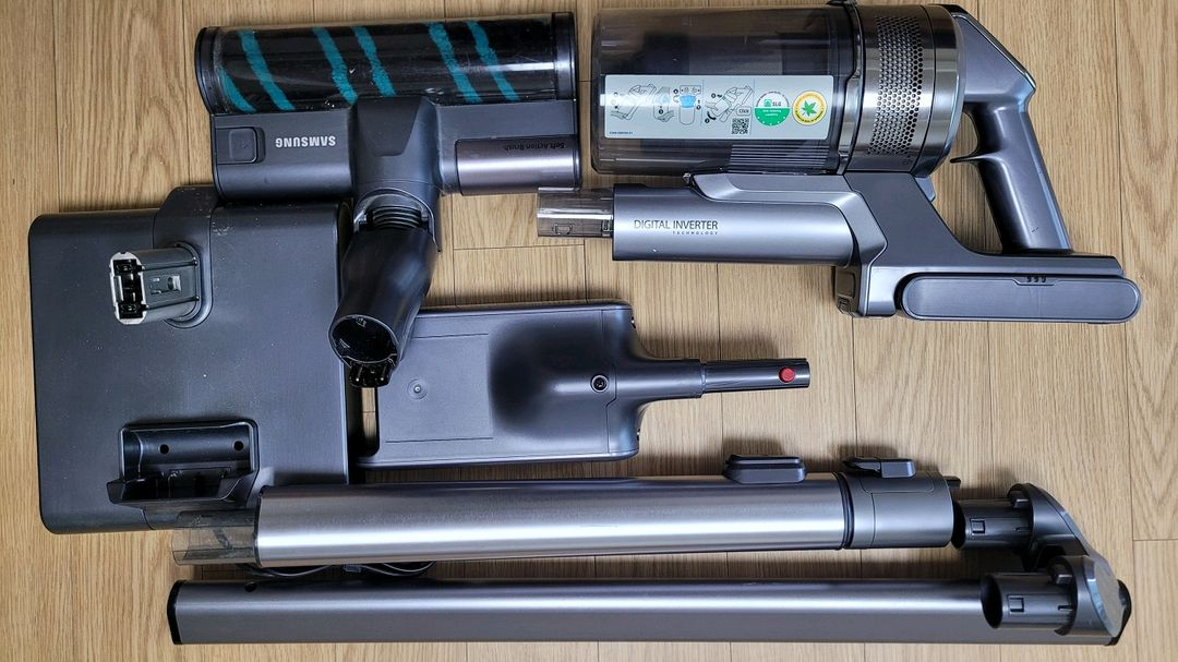 깨끗하게 세척한 삼성 무선 제트 청소기(42분 연속동작) 이미지