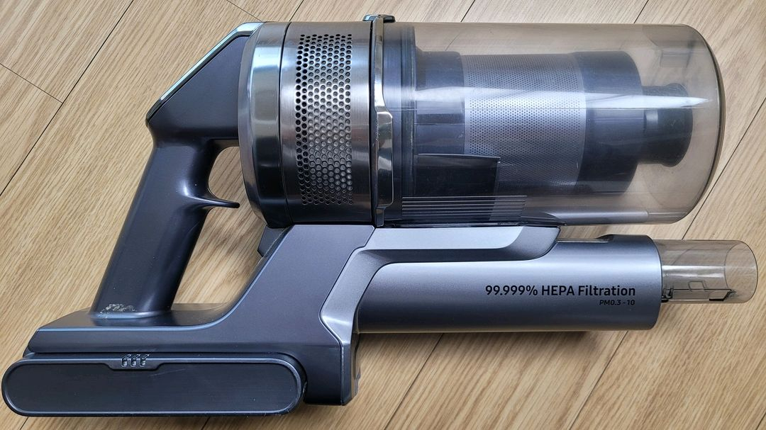 깨끗하게 세척한 삼성 무선 제트 청소기(42분 연속동작) 이미지