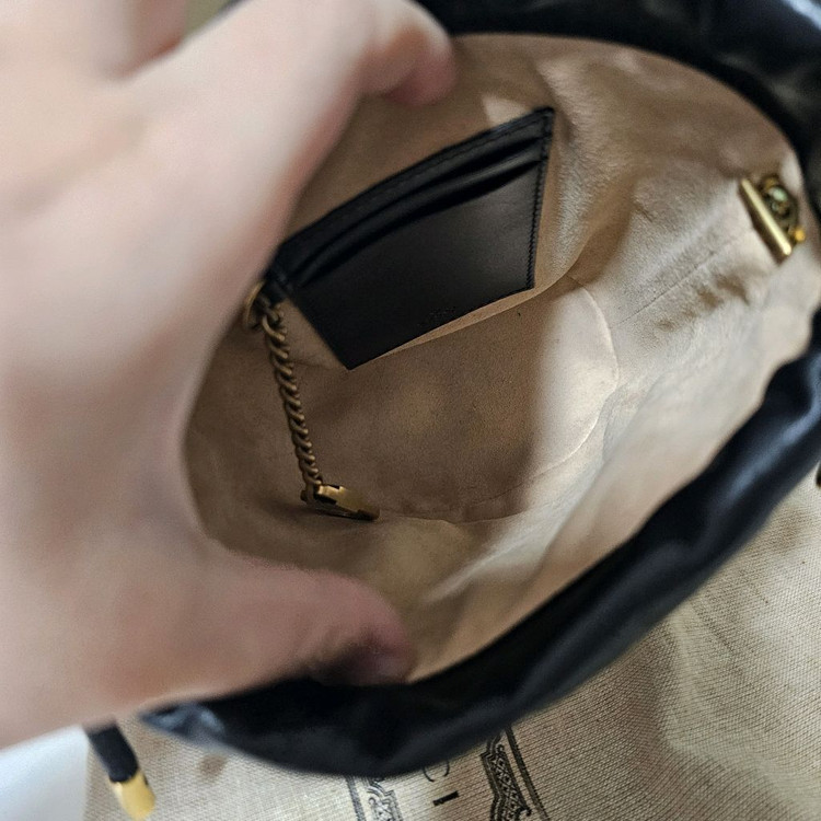 구찌 GG 마몬트 버킷백 스몰 블랙 이미지