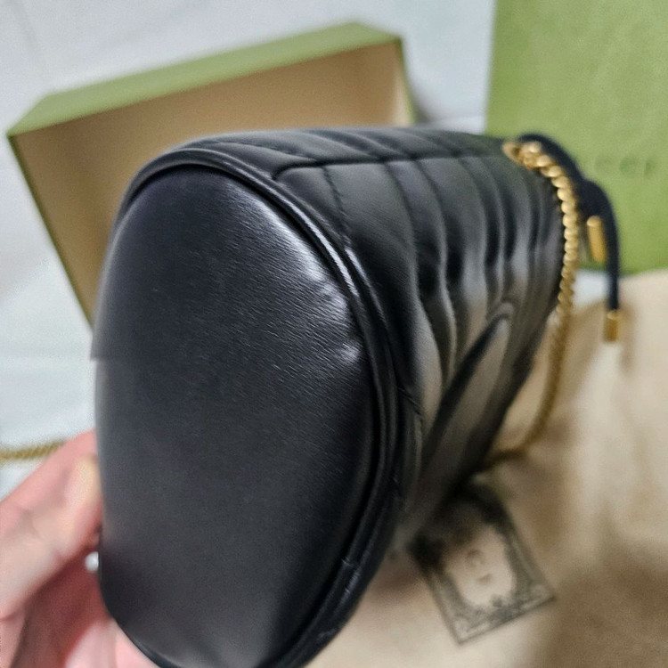 구찌 GG 마몬트 버킷백 스몰 블랙 이미지