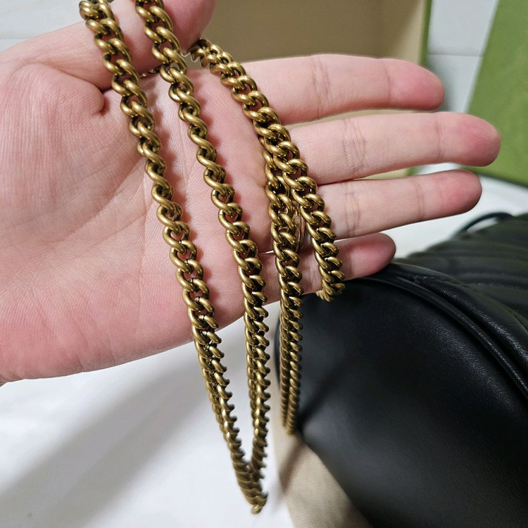 구찌 GG 마몬트 버킷백 스몰 블랙 이미지