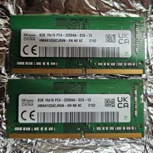 sk하이닉스 ddr4 pc4 3200aa 8g 램 (노트북용) 1개 판매합니다. 이미지