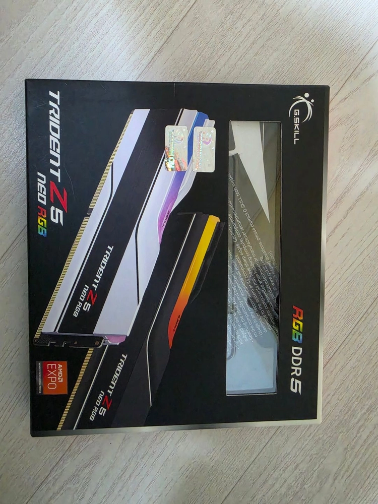 G.SKILL DDR5-6000 CL32 TRIDENT Z5 NEO RGB J 패키지 블랙 (64GB(32Gx2) - 안심되는 중고거래