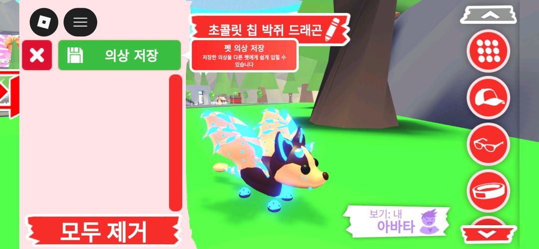 입양하세요 펫 메가네온 초콜릿 칩 박쥐 드래곤(메초박) 판매합니다. 이미지