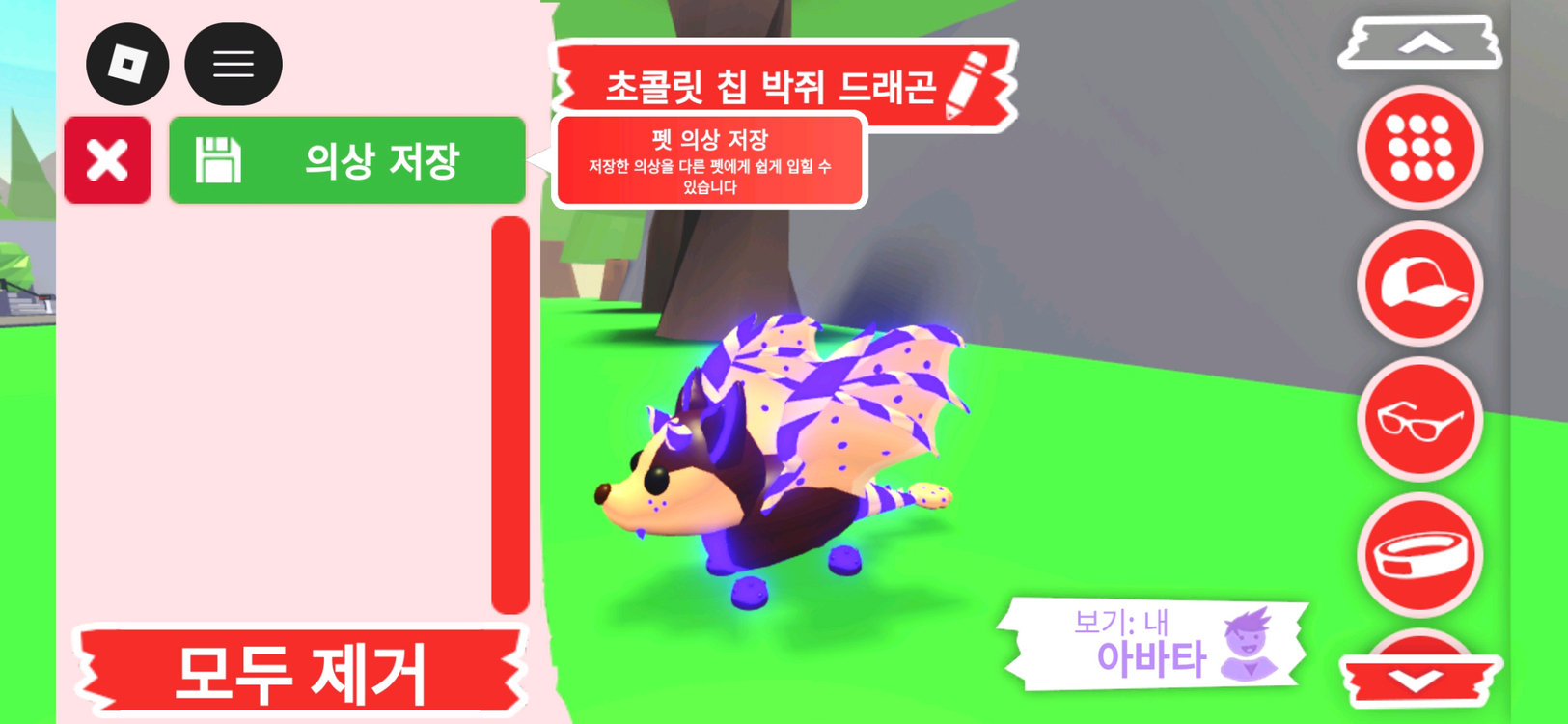 입양하세요 펫 메가네온 초콜릿 칩 박쥐 드래곤(메초박) 판매합니다. 이미지