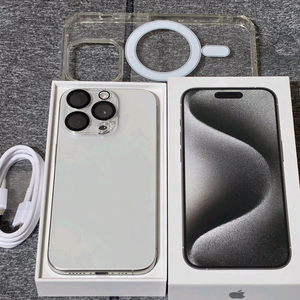 아이폰 15프로 pro 화이트 256기가 공기기/서울 이미지
