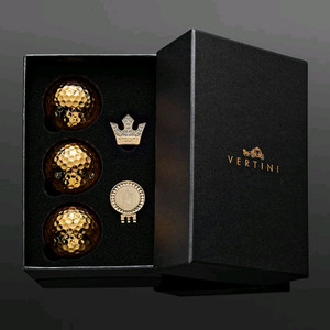 금장도금 골프공 3구 & 볼마커 세트 이미지