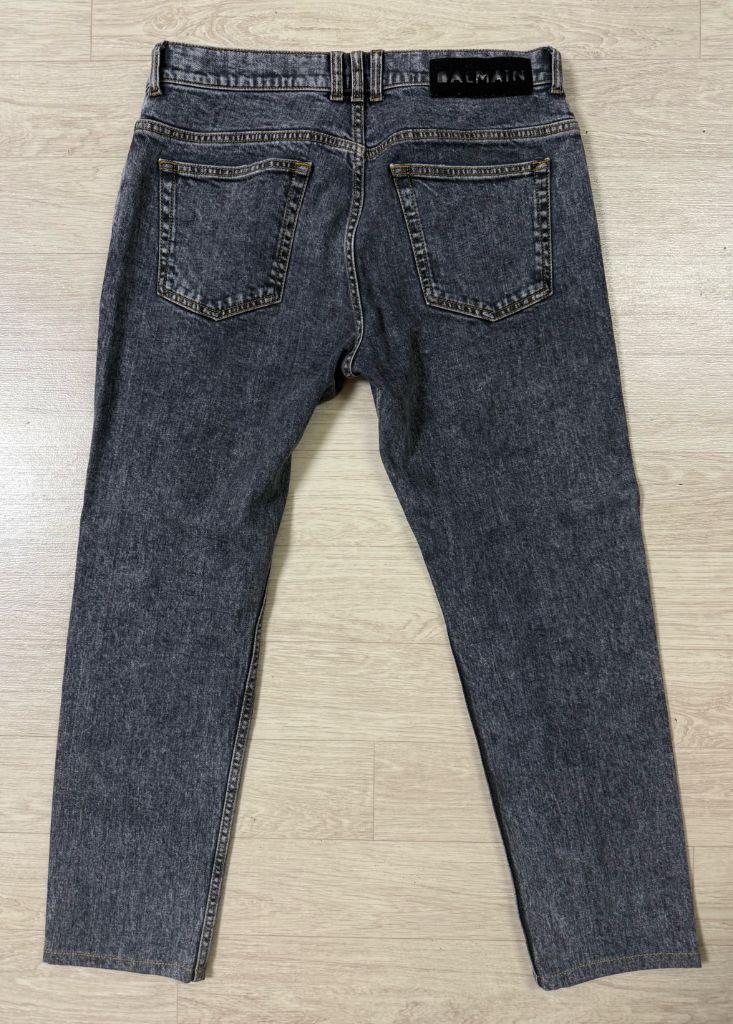 발망 BALMAIN 남성 슬림핏 블랙 워싱 데님 (32사이즈) 이미지