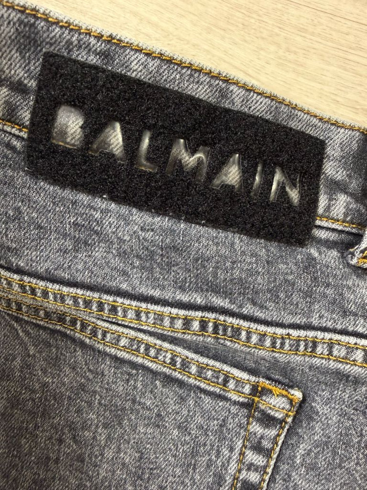 발망 BALMAIN 남성 슬림핏 블랙 워싱 데님 (32사이즈) 이미지