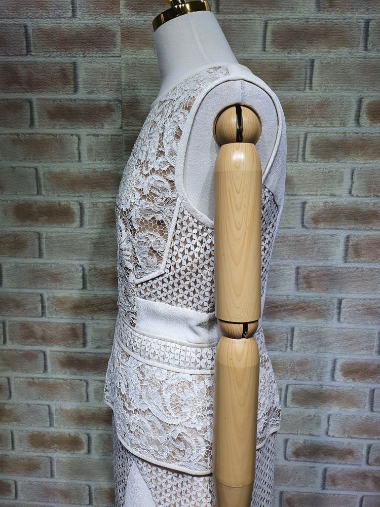 제이멘델 명품 실크 배색 레이스자수 정장 원피스 55 이미지